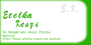 etelka keszi business card
